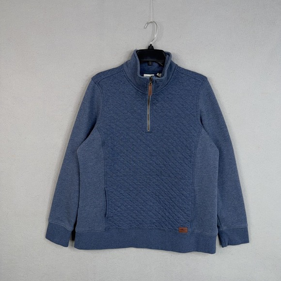 L.L. Bean Sweaters - L.L.Bean Sweater Womens Large Tall LT Quilted 1/4 Zip Pullover Fleece Pockets